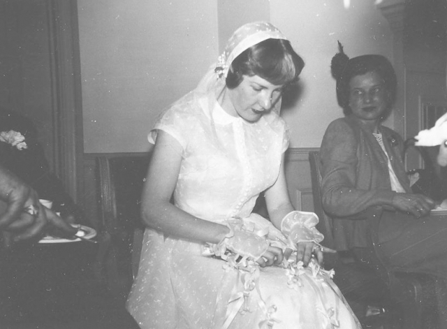 Mom on her wedding day